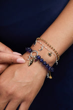 Load image into Gallery viewer, Moon Magic 2 Row Charm Bracelet