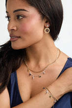 Load image into Gallery viewer, Moon Magic 2 Row Charm Necklace