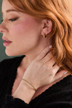Load image into Gallery viewer, Gold Beaded Cuff Bracelet