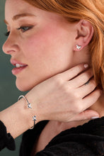 Load image into Gallery viewer, Puffy Butterfly Crystal Flex Cuff Bracelet