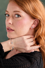 Load image into Gallery viewer, Puffy Butterfly Crystal Stud Earrings