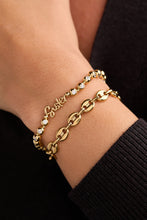 Load image into Gallery viewer, Sister Elongated Crystal Stretch Bracelet