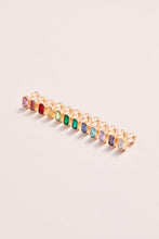 Load image into Gallery viewer, September Emerald-Cut Birthstone Stud Earrings