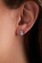 Load image into Gallery viewer, June Emerald-Cut Birthstone Stud Earrings