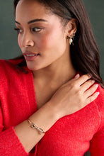 Load image into Gallery viewer, Bow Pearl Coquette Tension Bangle