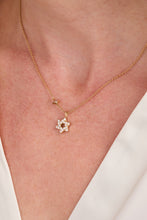 Load image into Gallery viewer, Star of David Delicate Pave Crystal Pendant Necklace