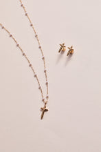 Load image into Gallery viewer, 4:13 Cross Stud Earrings