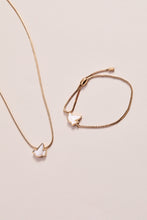 Load image into Gallery viewer, Pearlized Dove 'Peace' Slider Necklace