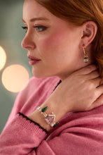 Load image into Gallery viewer, Crystal Bow &amp; Ornament Twisted Hoop Earrings