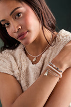 Load image into Gallery viewer, Crystal Snowflake Beaded Bolo Bracelet