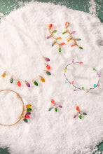 Load image into Gallery viewer, Christmas Light Bulb Charm Bangle