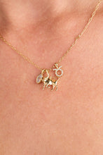 Load image into Gallery viewer, Taurus Zodiac Charm Cluster Necklace