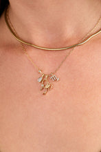 Load image into Gallery viewer, Scorpio Zodiac Charm Cluster Necklace