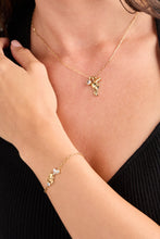 Load image into Gallery viewer, Aquarius Zodiac Charm Cluster Necklace