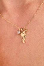 Load image into Gallery viewer, Aquarius Zodiac Charm Cluster Necklace