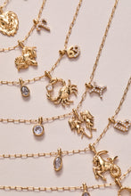 Load image into Gallery viewer, Leo Zodiac Charm Cluster Necklace