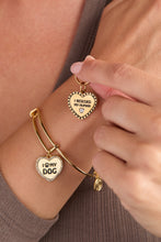 Load image into Gallery viewer, 'I Love My Dog' Bangle &amp; Pet Collar Charm Set of 2