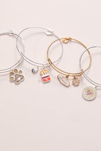 Load image into Gallery viewer, Cat &amp; Sardine Tin Duo Charm Bangle