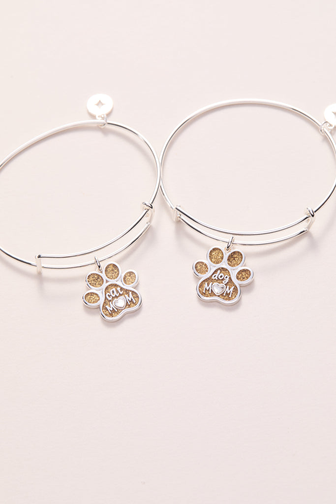 Dog Mom Charm Bangle