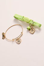 Load image into Gallery viewer, 'I Love My Cat' Bangle &amp; Pet Collar Charm Set of 2