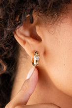 Load image into Gallery viewer, Love and Luck Huggie Hoops