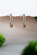 Load image into Gallery viewer, Love and Luck Wheel Hoop Earrings