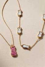 Load image into Gallery viewer, PEEPS® Pearlized Bunny Charm Necklace