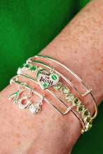 Load image into Gallery viewer, “Kiss Me I’m Irish” Charm Bangle