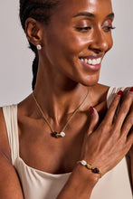 Load image into Gallery viewer, Coffee Bean 'Happiness, Wealth, Health' Engraved Pendant Necklace