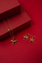 Load image into Gallery viewer, Horse Huggie Hoop Earrings