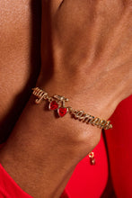 Load image into Gallery viewer, 'My Cherry Amour' In-Line Chain Bracelet