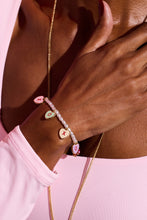 Load image into Gallery viewer, Sweethearts® ‘XOXO’ Heart Charm Beaded Pearl Bracelet