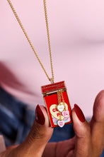 Load image into Gallery viewer, Sweethearts® Box Locket And Heart Charm Necklace