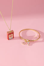 Load image into Gallery viewer, Sweethearts® ‘Soul Mate’ Heart &amp; Key Tension Bangle