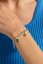 Load image into Gallery viewer, Crayola Fan Favorites Forest Green Charm Stretch Bracelet