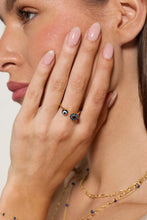 Load image into Gallery viewer, Evil Eye Fidget Spinner Ring