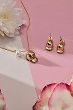 Load image into Gallery viewer, Baseball Cap Huggie Drop Earrings