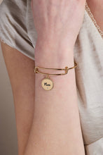 Load image into Gallery viewer, Mom 'Bonded By Love, Connected For Life' Charm Bangle