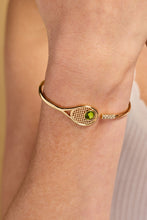 Load image into Gallery viewer, Tennis Racket 'You Are Serving' Hinge Cuff Bracelet