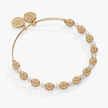 Load image into Gallery viewer, Pumpkin + Crystal Beaded Bangle