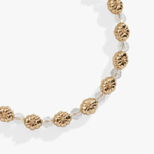 Load image into Gallery viewer, Pumpkin + Crystal Beaded Bangle