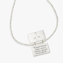 Load image into Gallery viewer, Hidden Message Cross Affirmation Necklace