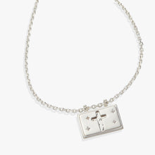 Load image into Gallery viewer, Hidden Message Cross Affirmation Necklace