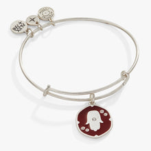 Load image into Gallery viewer, Glass Crystal Hamsa Charm Bangle