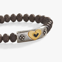 Load image into Gallery viewer, Antique Heart Stretch Bracelet