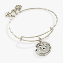 Load image into Gallery viewer, Star of David Crystal Charm Bangle