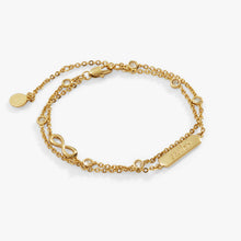 Load image into Gallery viewer, Sister Infinity Chain Double Strand Bracelet