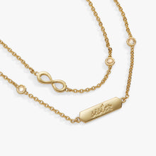Load image into Gallery viewer, Sister Infinity Chain Double Strand Bracelet