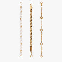 Load image into Gallery viewer, Crystal + Pearl Stranded™ Bracelet Set