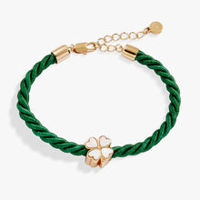 Load image into Gallery viewer, Four Leaf Clover Cord Bracelet